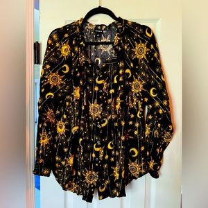 Torrid Plus Size Moon and Stars Top